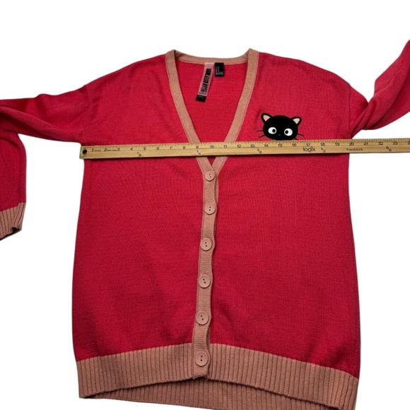 Hello Kitty X Forever 21 Chococat Coral Cardigan - Picture 11 of 13